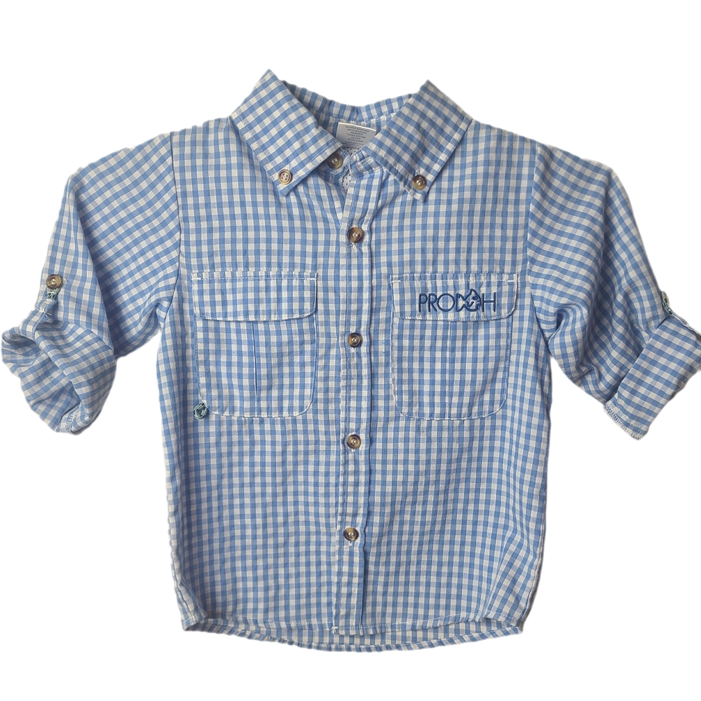 Prodoh Blue Gingham Shirt Sz 5